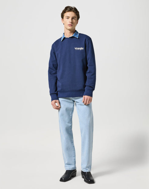 Wrangler Men's Crewneck Sweatshirt In Navy